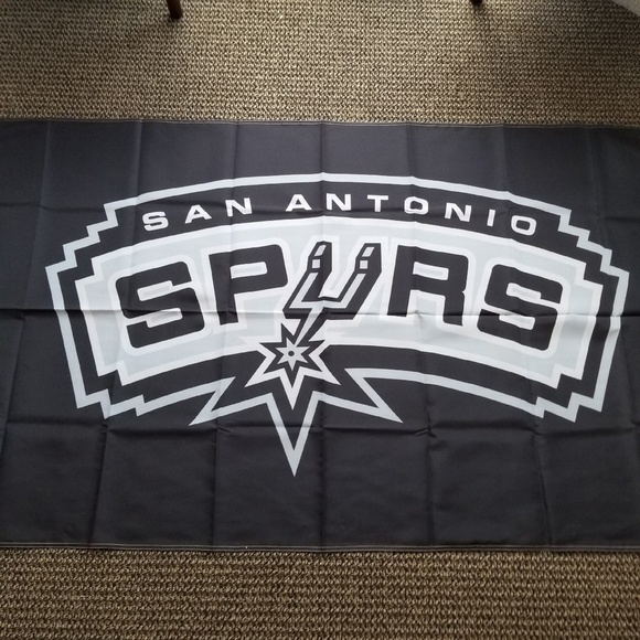 San Antonio Spurs Flag Banner New 3x5 Ft Mancave Tailgate‎ Game Day Office - Picture 3 of 3